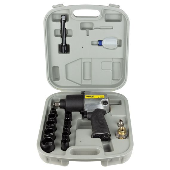 Гайковерт пневматичний Sigma 640 Нм з насадками 10 шт (6712031) | Зображення 4