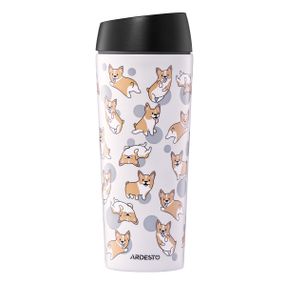 Термочашка Ardesto Сoffee Time Сorgi AR2645СR 450 мл біла