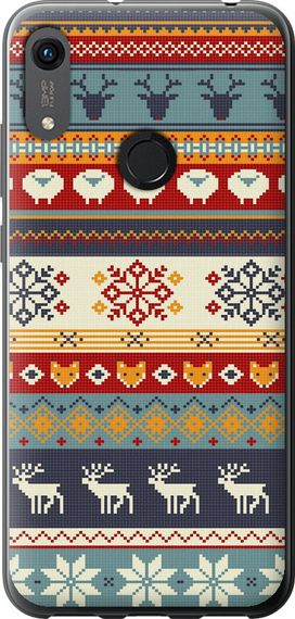 Чехол на Huawei Honor 8A Рождественский орнамент "3303u-1635-17620"
