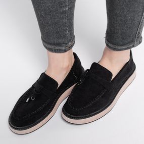 Лоферы женские Fashion Isolde 3897 40 размер 255 см Черный