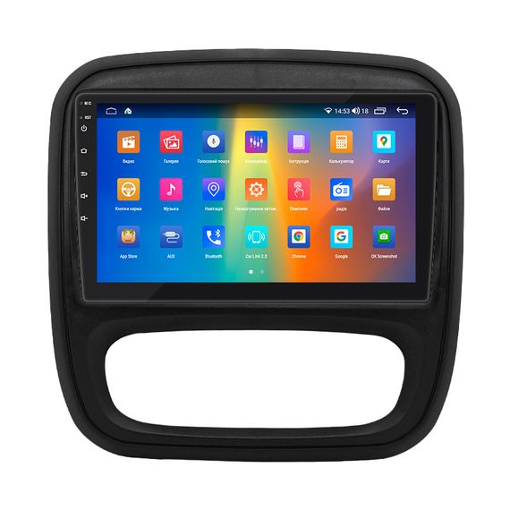 Штатная магнитола Lesko для Opel Vivaro B 2014-2018 IPS 9" 2/32Gb CarPlay 4G Wi-Fi GPS Prime | Зображення 1