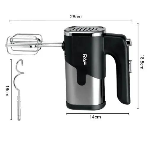 Ручний кухонний міксер 310 Вт 5 режимів швидкості RaF R.6638 (47163-6638_270) | Зображення 5