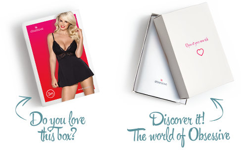 Сатиновий пеньюар з мереживом Obsessive 810-BAB-1 babydoll & thong L/XL, чорний, пеньюар, танга Sex Aura | Зображення 7