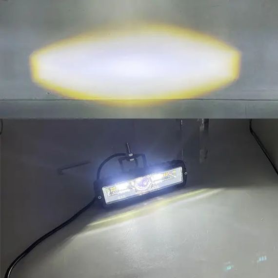 Світлодіодна фара StarLight HP-GZD-301-01 ближнє+дальнє (біле+жовте) + DRL 12/24V | Зображення 3