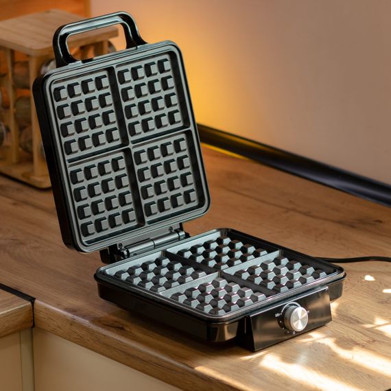 Вафельниця на 4 бельгійських  вафлі з антипригарним покриттям Sokany SK-08031 | Зображення 7