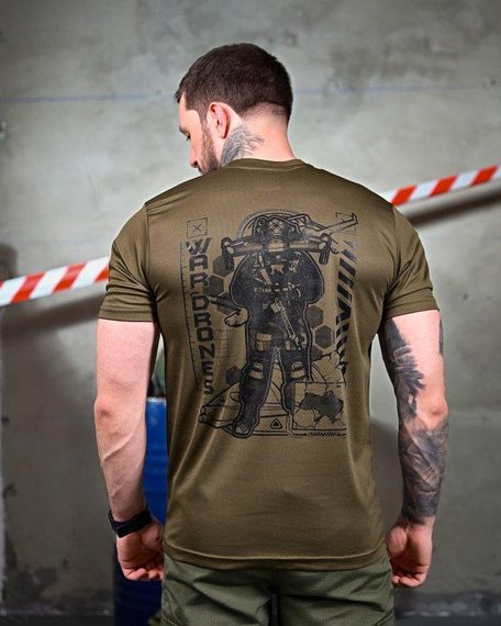 Тактична потоотводяща футболка War Drones oliva ПП7634