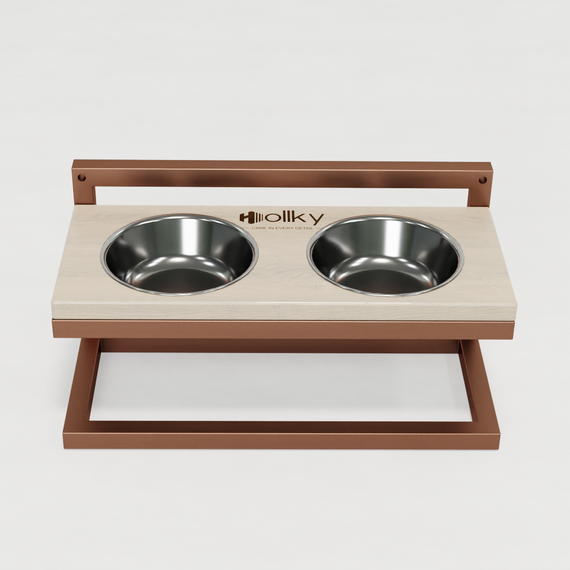 Миски на регульованій підставці для маленьких собак Hollky Flex S (2 × 0.450 л) FS-422523-GLWH | Зображення 3