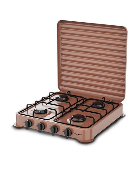 Плита настольная газовая VILgrand VGP-4042 BROWN 4 кВт коричневая | Зображення 3