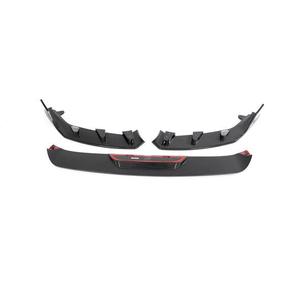 Накладка на передній бампер Lip V2 (для G87, Карбон) для BMW 2 серія G42 2021- рр | Зображення 4