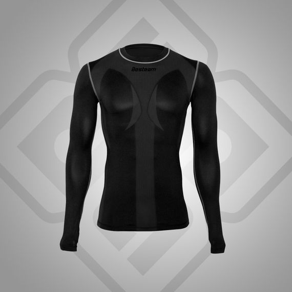 Термофутболка компресійна BestTeam TS-18070 чорна | Зображення 3