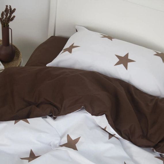 Постільна білизна полуторна ТЕП Happy Sleep Chocolate Stars 2-03794_35953 210х145 см | Зображення 3