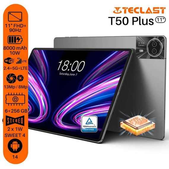 Планшет Teclast T50 Plus 11&quot; 6ГБ 6940709686300 | Зображення 2
