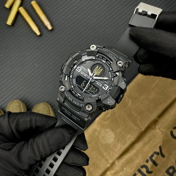 Чоловічий годинник Awarder 001 Тризуб золото All Black | Зображення 1