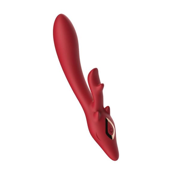 Hi-tech вібратор Vibrator silicone 2*8 Red Sex Aura