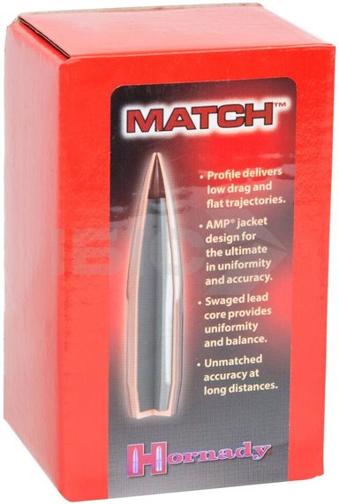 Куля Hornady BTHP кал .30 маса 168 гр (10.9 г) 100 шт | Зображення 1