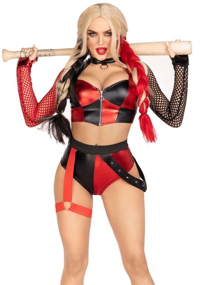 Еротичний костюм Leg Avenue Crime Spree Sweetie Costume M, топ, шорти sexstyle