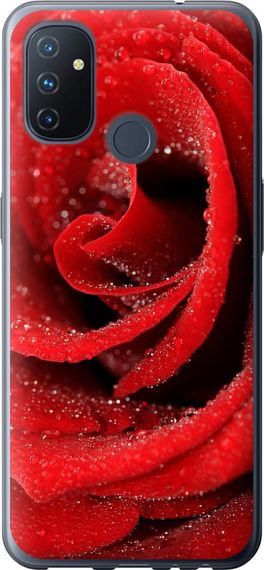 Чехол на OnePlus Nord N100 Красная роза "529u-2130-17620"