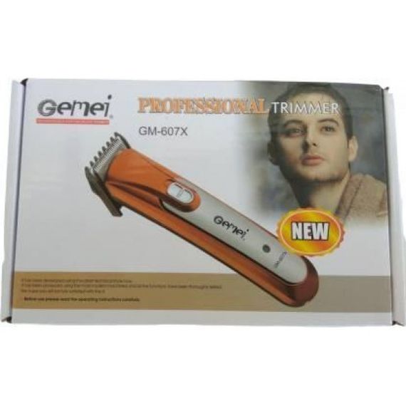 Аккумуляторная мужской триммер для бороды усов и тела Gemei Gm-607 машинка для стрижки | Зображення 7