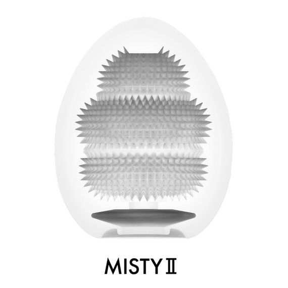 Мастурбатор-яйце Tenga Egg Misty II, щільний TPE, пробник лубриканту 5 мл | Зображення 2