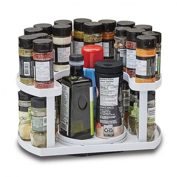 Спецівниця Spice Spinner Two-Tiered Spice Organizer, Поворотна підставка для спецій, Карусель для спецій | Зображення 2