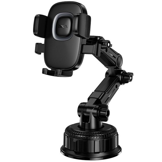 Автотримач Hoco H89 Crown (center console) Black / Metal gray