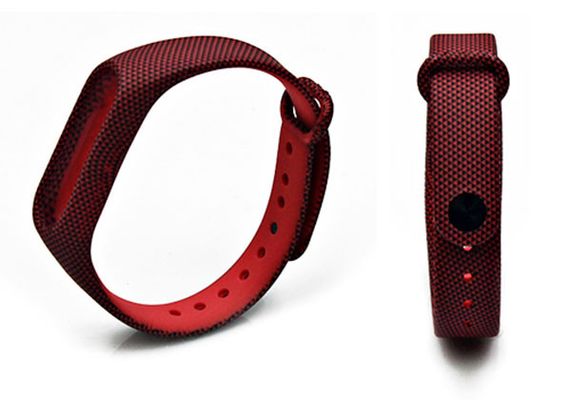 Силіконовий ремінець Primo для фітнес-браслета Xiaomi Mi Band 2 - Red Gravel | Зображення 2