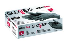Перчатки нітрилові NITRILTEC GLOVEX чорні уп. 100 шт. (50 пар) XL