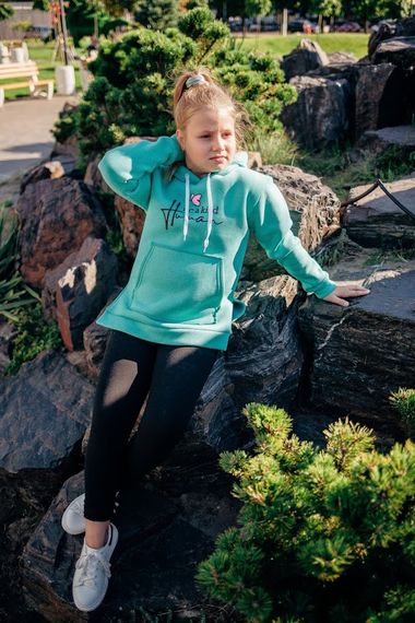 Худі для дівчинки Носи своє 122 Ментоловий (p-5277-84606) | Зображення 2