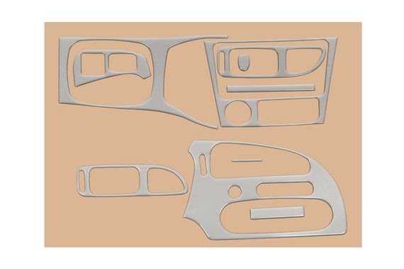 Накладки на панель Алюміній для Mitsubishi Colt 1996-2004 рр | Зображення 1