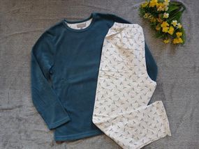 Жіноча тепла піжама домашній одяг