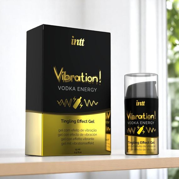Рідкий вібратор Intt Vibration Vodka (15 мл) — густий гель, дуже смачний, діє до 30 хвилин