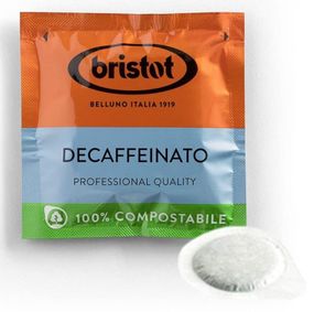 Кава в чалдах монодозах Bristot Decaffeinato 100% Арабіка 18шт Італія без кофеїну Брістот