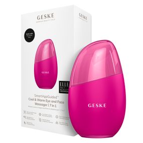 Масажер для обличчя GESKE Cool&Warm Eye and Face Massager 7в1 starlight, Малиновий