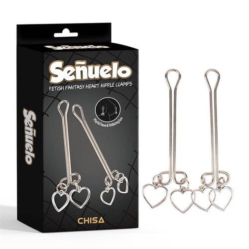 Затискачі на соски CHISA Fetish Fantasy Heart Nipple Clamps