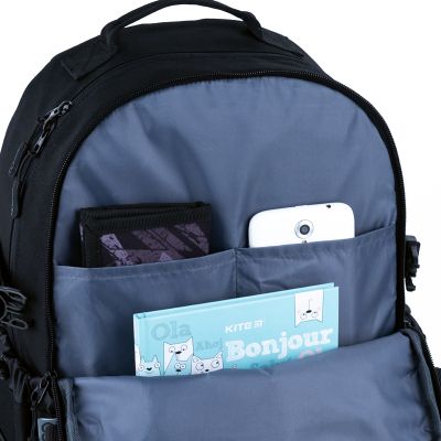 Рюкзак школьный GoPack Education Teens 186 чорний (GO25-186L-1) | Зображення 4