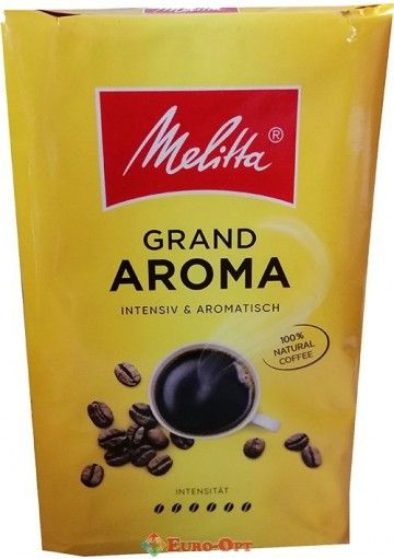 Кофе молотый натуральный Melitta Grand Aroma, 500г , Германия купаж робусты и арабики