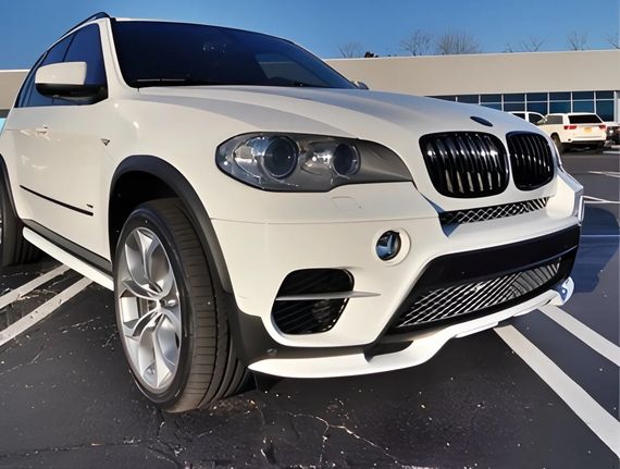 Накладка на передній бампер (2010-2013, під фарбування) для BMW X5 E-70 рр | Зображення 2