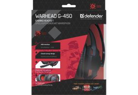 Гарнітура Defender Warhead G-450 Red-Black (64146) (64146)