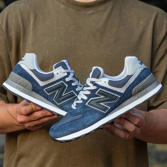 Кросівки демісезонні New Balance 574 колір синій | Зображення 3