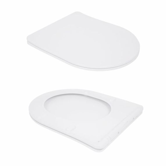 Унитаз подвесной Qtap Swan безободковый с седалием Soft-close QT16335180W | Зображення 6