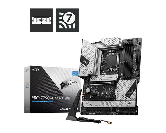 Материнcкая плата MSI PRO Z790-A MAX WIFI s1700 Z790 4xDDR5 HDMI DP Wi-Fi BT ATX 911-7E07-025 | Зображення 5