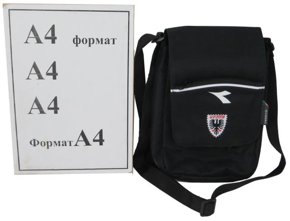 Чоловіча сумка на плече Diadora Tracolla Longstr FC чорна | Зображення 9