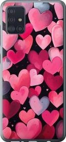 Чохол на Samsung Galaxy A51 2020 A515F Сердечка 4 із пластику FCh_019947