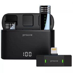 Бездротовий петличний мікрофон Proove Record для iphone Lightning