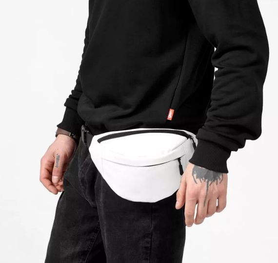 Чоловіча сумка бананка Sambag Urban SKH біла 24 × 15 × 8 см (85151008m) | Зображення 2