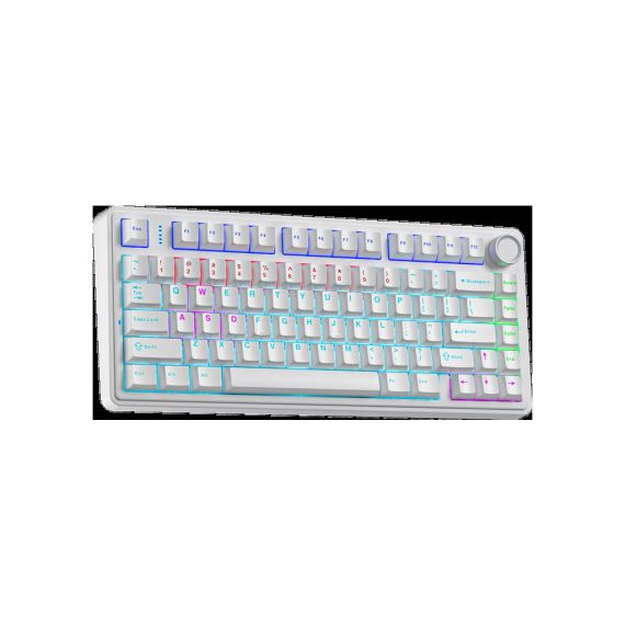 Клавіатура Aula F75 keycap KRGD Blue USB UA White (6948391202839) | Зображення 1