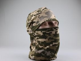 Балаклава літня піксель,Підшоломник маска тактична трикотажна хб