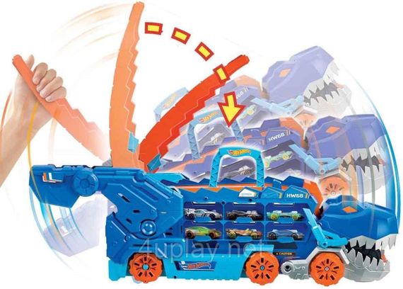 Мега-транспортер Хот Вілс Неймовірний Ті-Рекс Оригінал Hot Wheels Ultimate T-Rex Transporter | Зображення 5