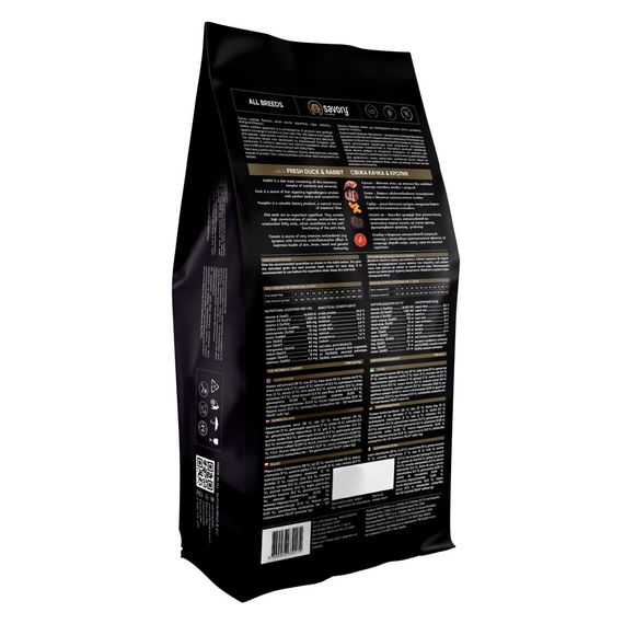Корм сухий Savory Adult All Breeds rich in Fresh Duck and Rabbit для собак усіх порід зі свіжою качкою та кроликом 12 кг | Зображення 2