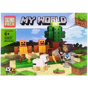 Конструктор для дітей Minecraft 81 деталей Ігровий набір конструктор Майнкрафт для дітей від 6 років